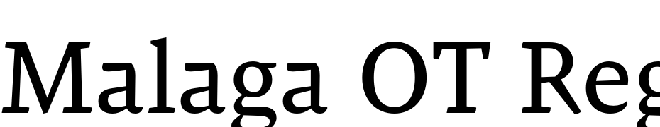 Malaga OT Reg Font Download Free